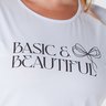 02 t shirt baby look plus size estampa basic and beautiful viscolycra branca