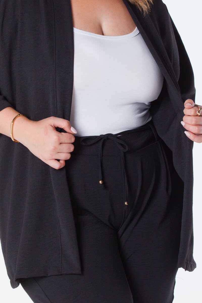 06 kimono plus size barra reta manga 3 4 crepe pink aline