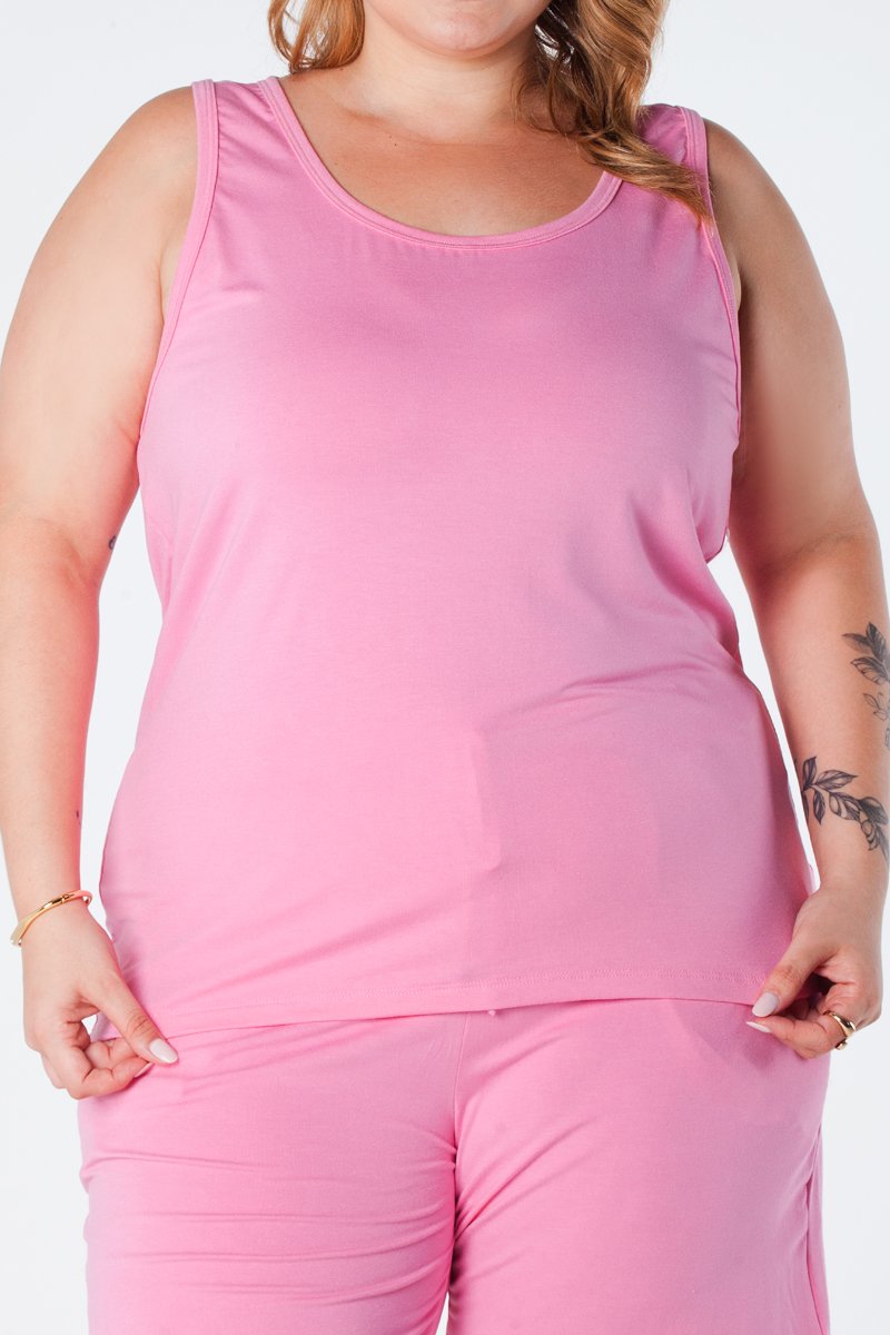 07 shorts plus size com elastico na cintura e cordao frontal decorativo bolso faca rosa meire