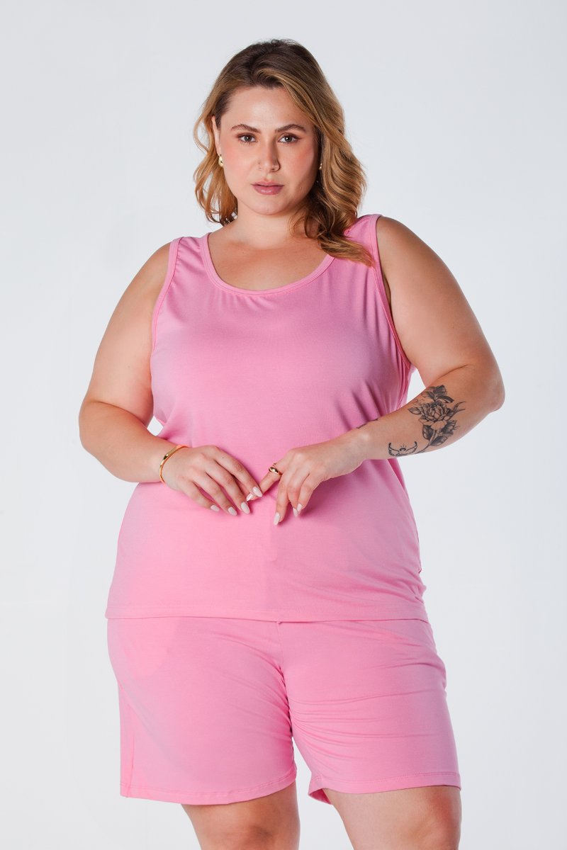 02 regata plus size basica ajustada viscolycra rosa brenda