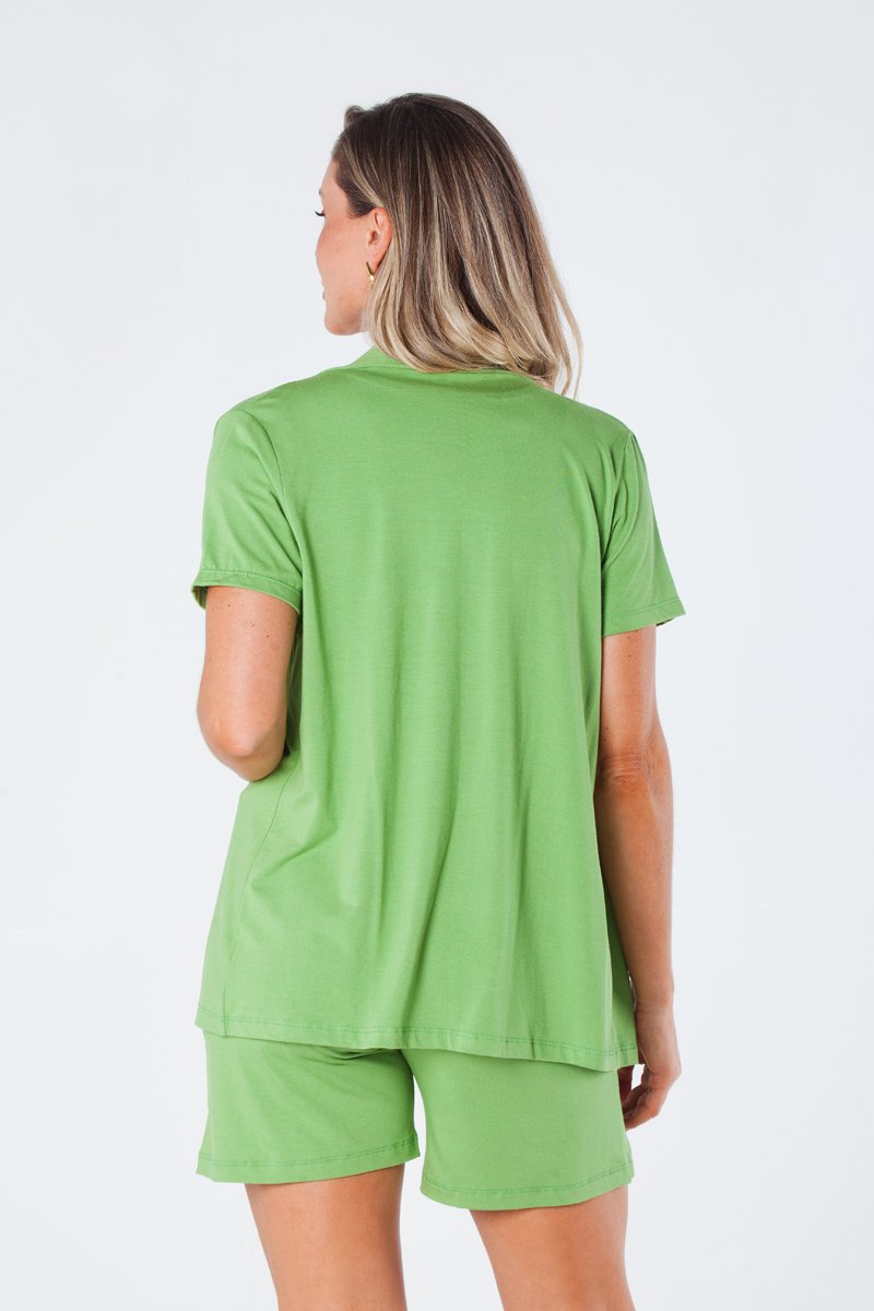 01 kimono reto manga curta viscolycra verde taisa