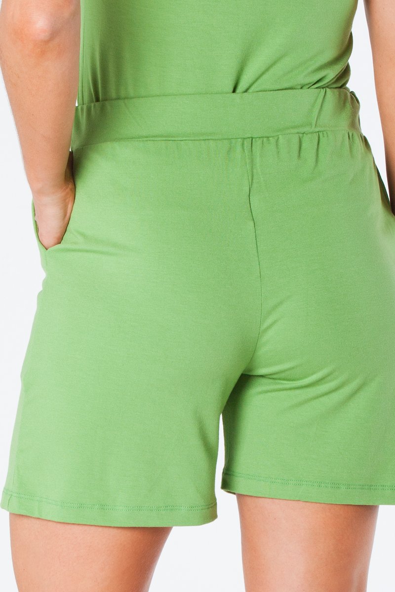 14 kimono reto manga curta viscolycra verde taisa