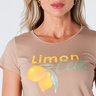 12 t shirt baby look estampa limoncello viscolycra bege