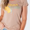 13 t shirt baby look estampa limoncello viscolycra bege