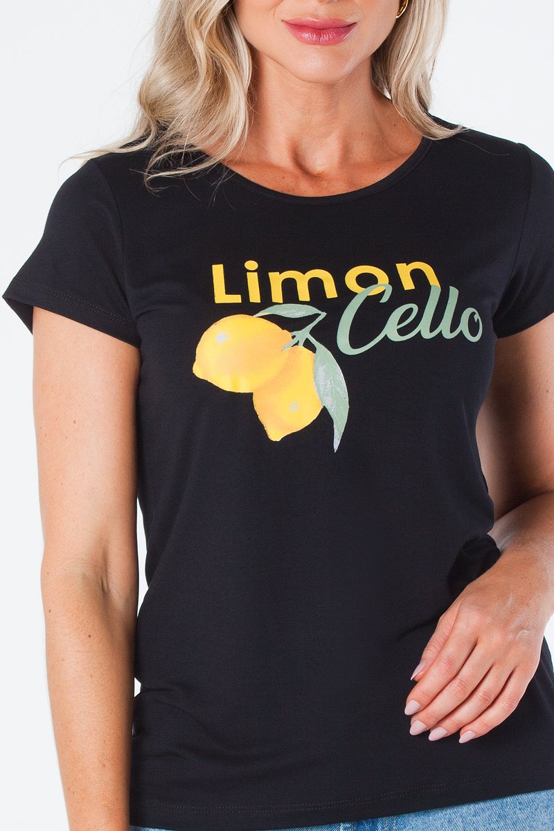 17 t shirt baby look estampa limoncello viscolycra bege