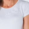 01 t shirt baby look com aplique flores de voil branca maria