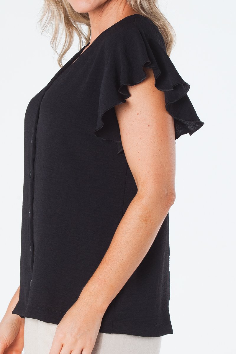 04 blusa com botoes funcionais e manga de babado crepe bege