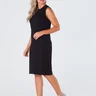 04 vestido midi canelado sem manga preto roberta