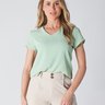 02 blusa em crepe decote v verde claro nina