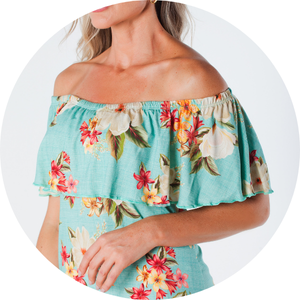 05 vestido curto ciganinha com babado estampa floral michele