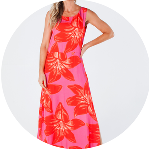 29 vestido longo sem manga com fendas laterais e estampa digital viscose acetinada miranda