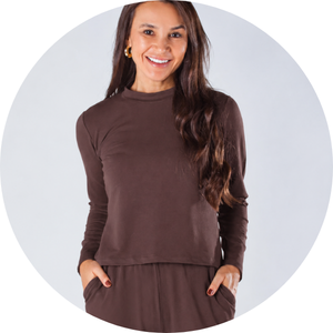 12 blusa gola redonda manga longa molecotton preto