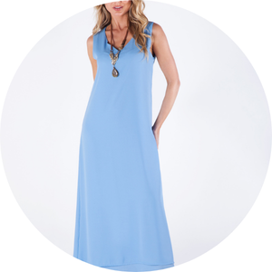 05 vestido longo sem mangas decote v forrado off white stella