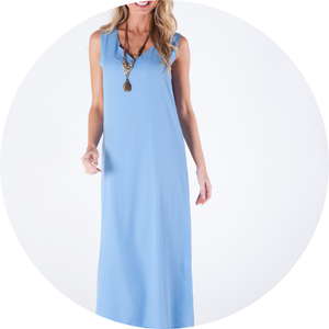 06 vestido longo sem mangas decote v forrado off white stella