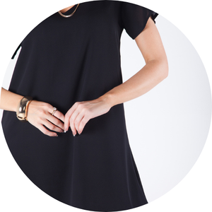 33 vestido curto com manga forrado preto vitta