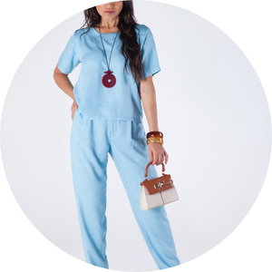 20 calca com ziper e elastico traseiro bolso faca funcional azul fresh